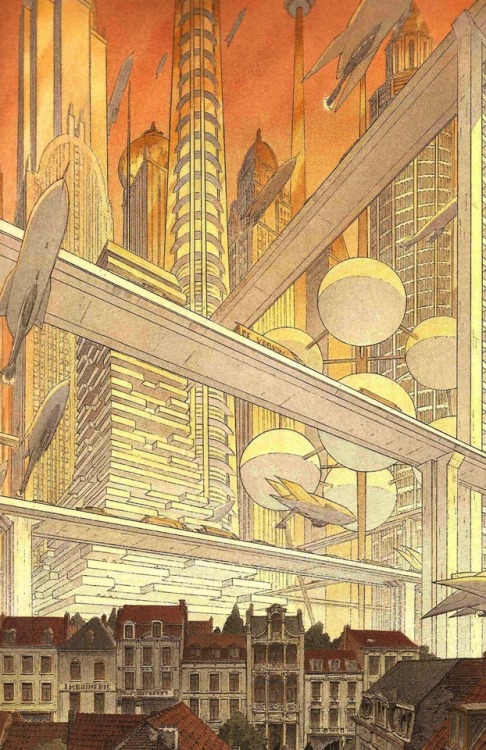 archatlas:The Art of François Schuiten The Obscure Cities is a graphic novel series set on a counter