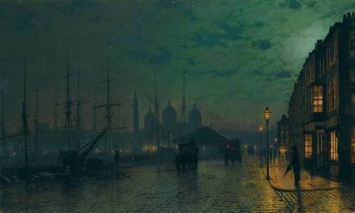 John Atkinson Grimshaw, Princes Dock, Hull, 1887. Ferens Art Gallery, Hull