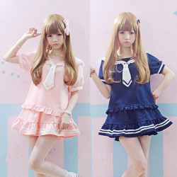 miyozuzu:   Cute sailor collared shirt +