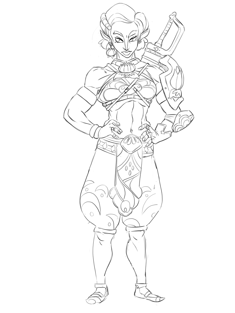 ebensketch:if you could do custom characters in a zelda I would be all over the gerudo