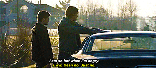 i-just-rode-up-on-a-unicorn-and:Dean is working with his girl self from an alternative universe and 