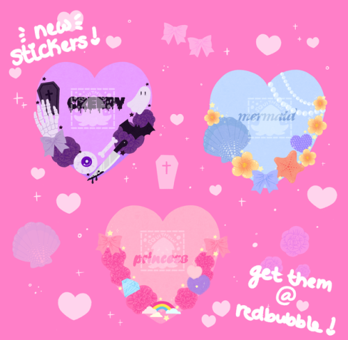  guess who’s back with more stickers? me!!! you can get them over at my redbubble!♥ link ♥