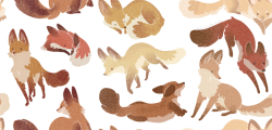 Saracastically:  Tiled Transparent Fox Background, Free For Your Use!Just Please