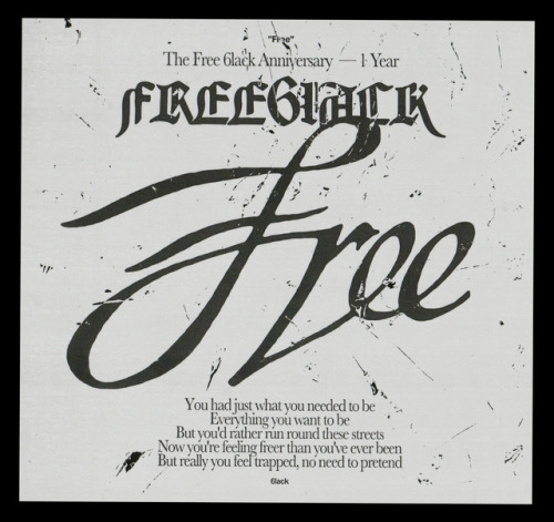 Free6lack One-Year Anniversary Merch  Collab with Bryan Rivera