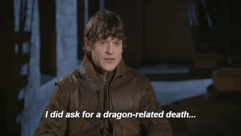 mustlovemustypages:  Iwan Rheon on Ramsay’s death.Game of Thrones 6x09 “Battle of the Bastards” (x)
