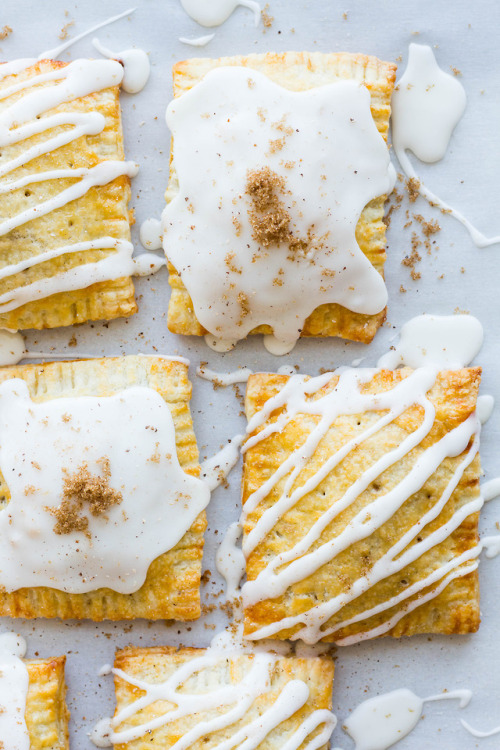 sweetoothgirl:Apple Cinnamon Pop Tarts with Cream Cheese Glaze