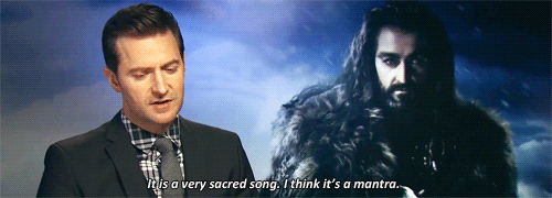 roosebaldton:annie-wyatt:Richard talking about how the Misty Mountain song was used in the film#it s