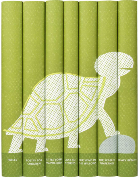 Sets of children’s lit from Juniper Books. DJL respects the gender neutrality of the tortoise;