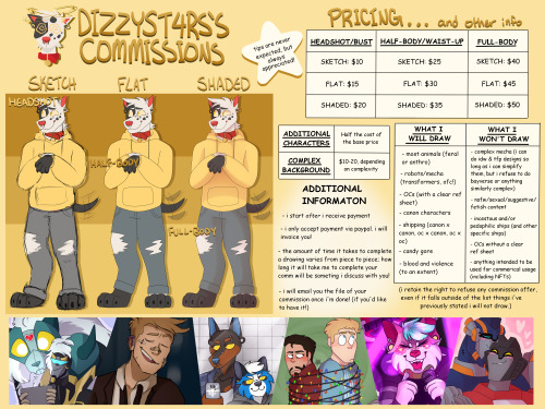 dizzyst4rs:(reblogs are highly appreciated!) new commission sheet! :D nothing has really changed inf