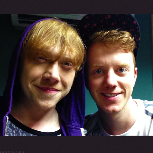 rupelover: Rupert Grint and James Barr.  This morning, he did a quick interview on Heart Breakfast w