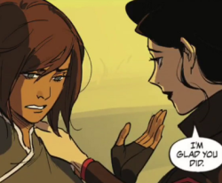 Teamkorrasami:  Asami Really Does Have A Thing For Touching Korra’s Shoulders Especially