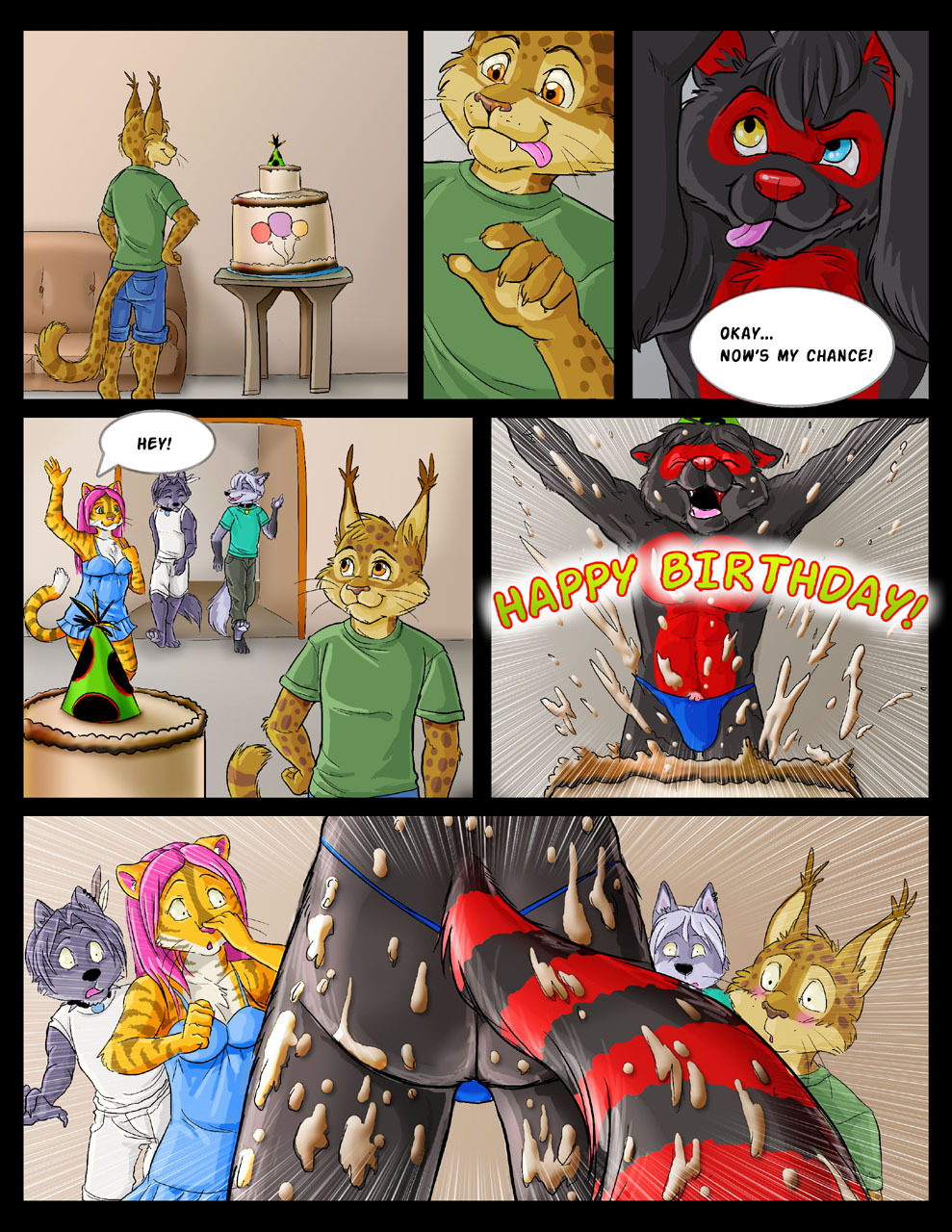 furwolf76:  gayboy4love:  tuskyhusky23:  furmurr:  “Birthday Surprise&quot; 