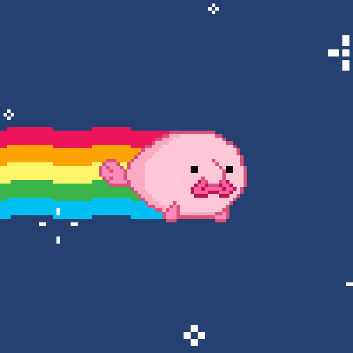 I Build a working Nyan Cat Gif in Minecraft (Link in the