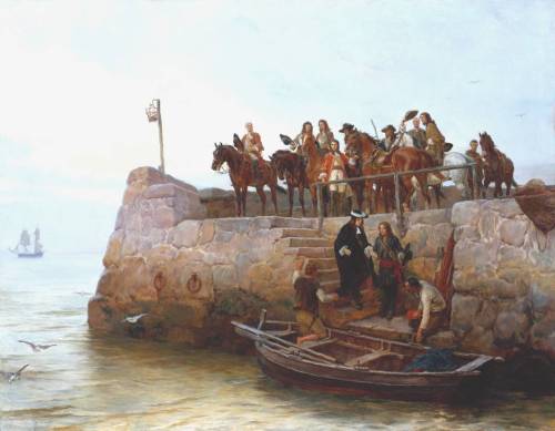 A Lost Cause: Flight of King James II after the Battle of the Boyne by Andrew Carrick Gow, 1888.