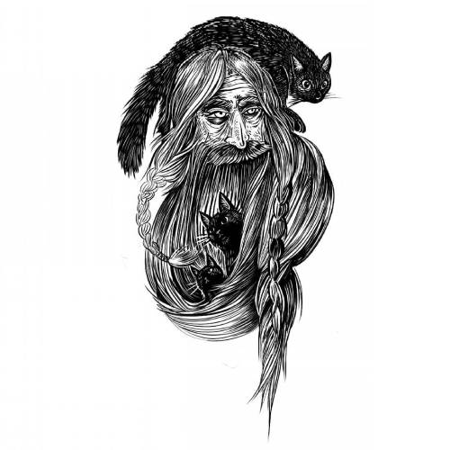 Some presents will never be recieved #peoplewhatabunchofbastards #digitalillustration #oldman #beard