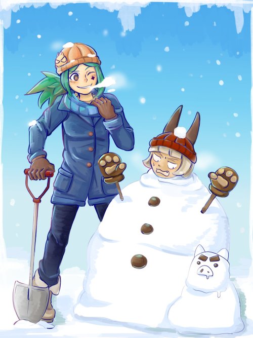 雪の日。