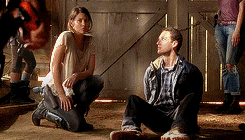 Maggie Greene in episode 5x11 ‘the distance’ - It’s a broken ankle. At least that’s what Maggie said. I like her.