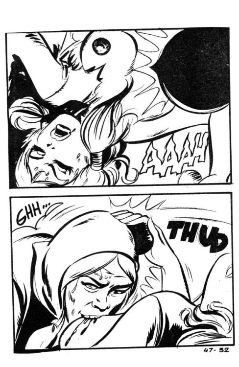 fightingamazons: Catfight scene from Italian fumetto “Lucifera No. 47″ (Dutch version).&