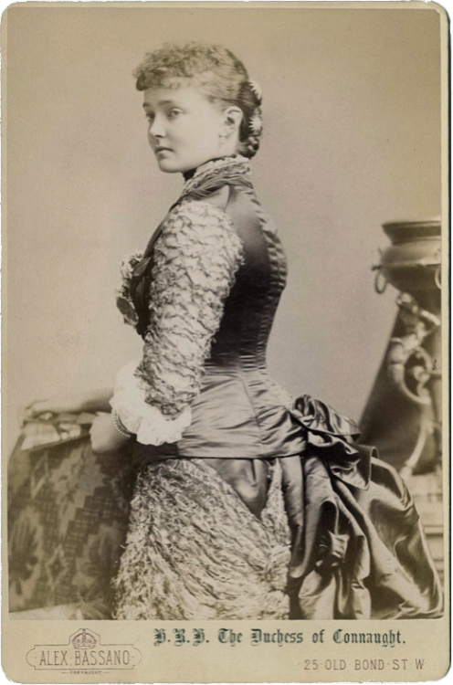 Cabinet card of Princess Louise Margaret of Prussia. by Alexander Bassano