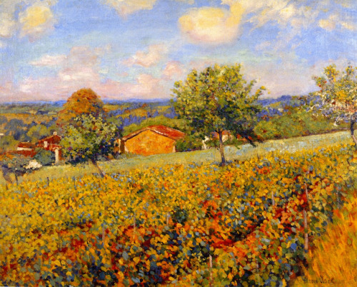 Hillside Giverny -  Alson Skinner Clark 1911American Impressionism