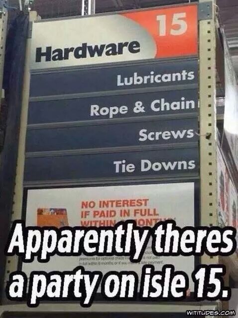myslutbelongstome:  Meet Me in aisle 15 then!!  Love this