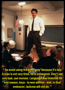 The language of love (Robin Williams in Dead