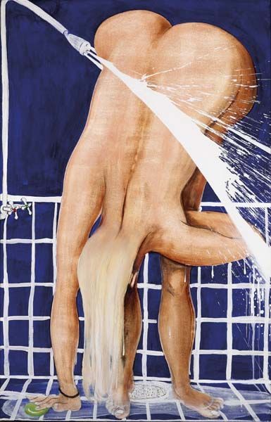 topcat77:  “Arkie Under the Shower”, 1986   Brett Whitely