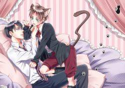 okumuramisu:  Neko Eren… (♥ω♥ ) ~♪ Source