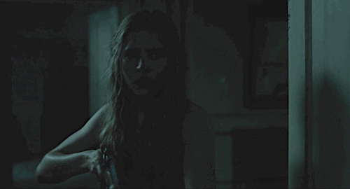 Brit Marling defending her house topless in The Keping Room