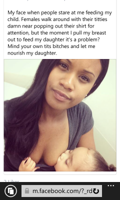 tarynel:  lilchinkyeyedhighboy:  This right here!  Lol   &ldquo;Let me nourish my daughter&rdquo;- the day line. You go, girl!!!