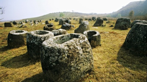 starling-song: theoldstone: The Plain of Jars is an ancient megalithic archaeological site in Laos c