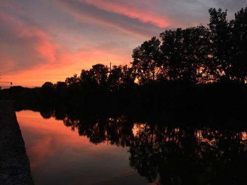 Erie Canal sunset