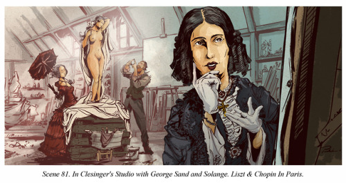 frycek-chop:George Sand scene concepts from John Mark’s unreleased film, Liszt and Chopin in P