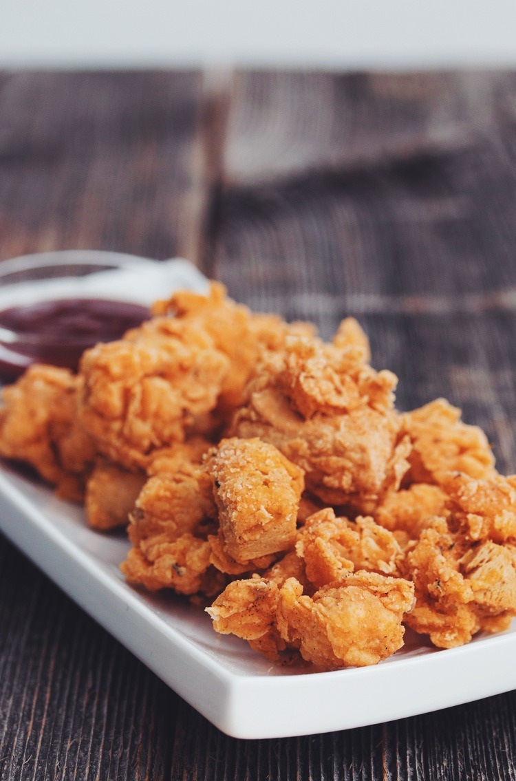 vegan-yums:  Popcorn chik’un / Recipe