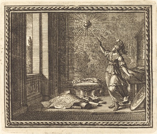 the-evil-clergyman: Minerva Changing Arachne into a Spider by Jean Le Pautre (1676)