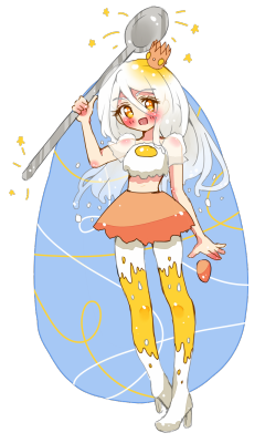 arisupamyupamyu:  egg magical girl!! 