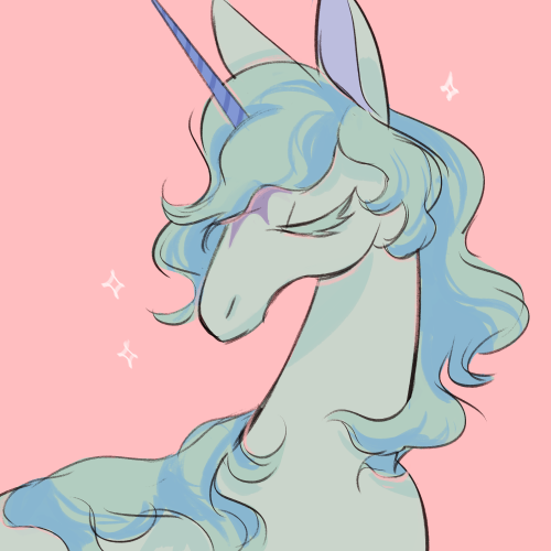 beachdrop: Quick The Last Unicorn fan art for a playlist cover, it is my absolute favorite movie