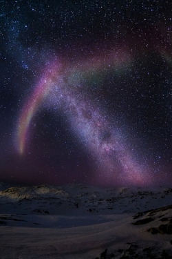 10bullets:  Aurora and the Milky Way by Mads