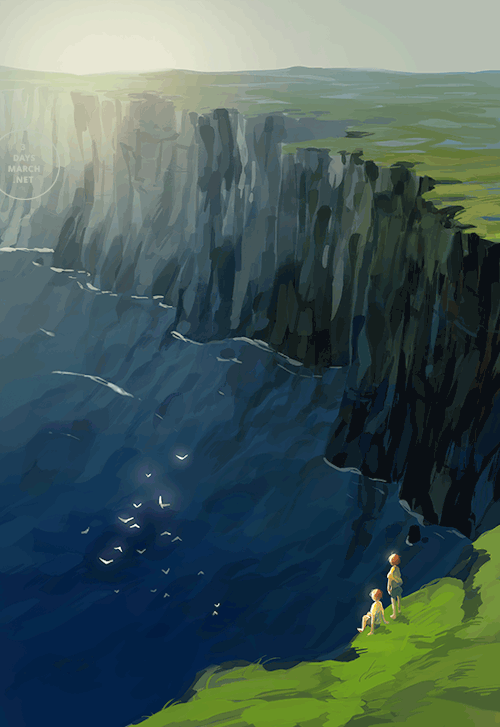 andatsea:  The singing sea, its crying gulls.