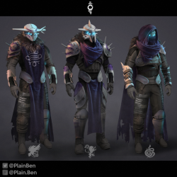 spartanlocke:    “This was a fun little exercise, photobashing some Destiny Armor concepts out of existing Bungie assets. Fallen Slayer and Cabal Slayer gear. (Huge credits to Roderick Weise for the Fallen gear renders, and Rosa Lee for Cabal gear/Base