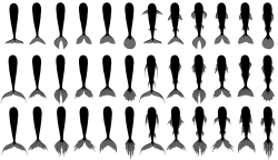 tamiart:  Mermaid tail shape concepts.