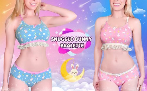 LittleForBig Snuggle Bunny Pink Bralette set released tap picture for the shopping links Or search “