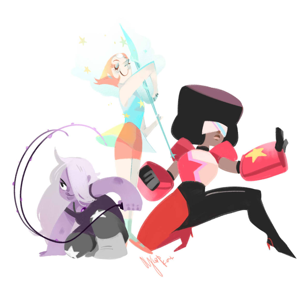 jo2oo:  We are the Crystal Gems! 