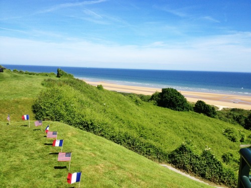 nprontheroad:
““It was here, on these shores, that the tide was turned in that common struggle for freedom.”
—President Obama, Omaha Beach
”