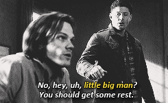 dickiebirdie37:  sam/dean + dean’s nicknames/pet names for sam 