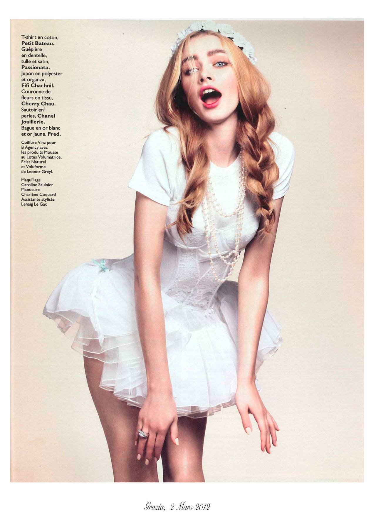 Grazia France. Mars 2012. Jupon chou