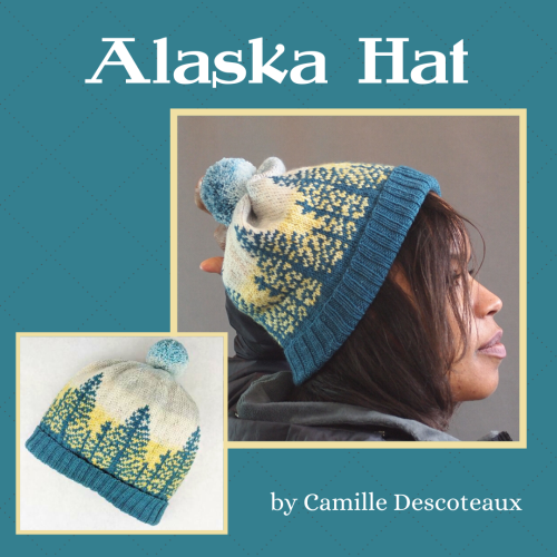 The Alaska Hat by Camille Descoteaux gives you the chance to knit a beautiful colorwork project whil
