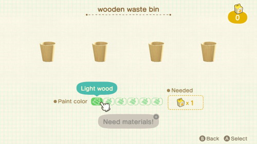 Item: wooden waste bin# of customizations: 6Customization names: light wood, natural wood, cherry wo