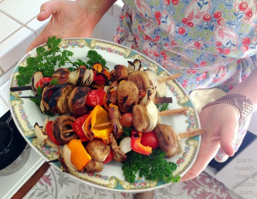 paleo-experiment: BBQ Vegetable Kabobs by EB.