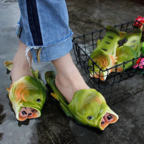 Fish Slippers      //   Cartoon Fish SlippersGenuine Shoes   //    SOC